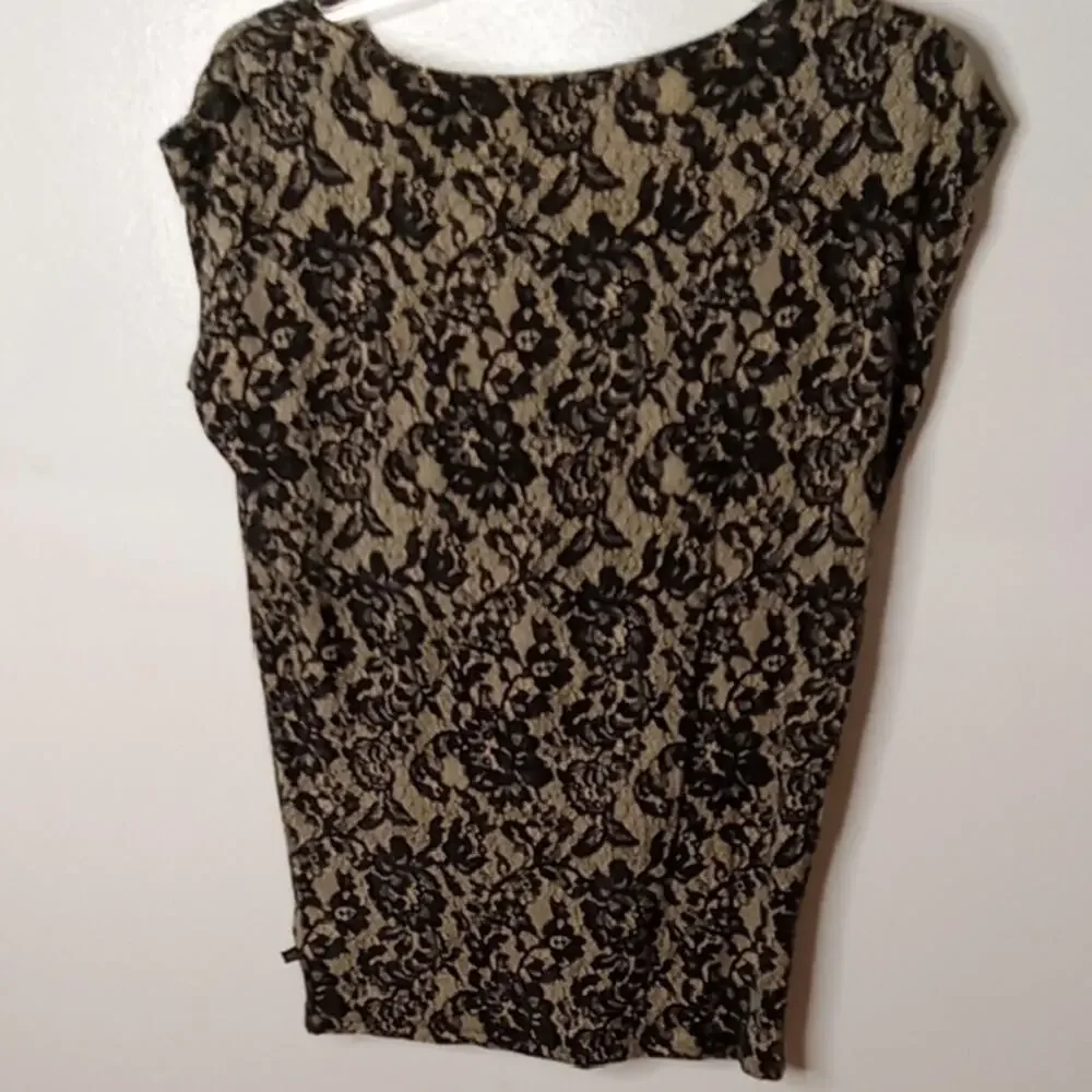 Michael Kors Women's Size XS Elegant Black Lace Top. Office. Evening out